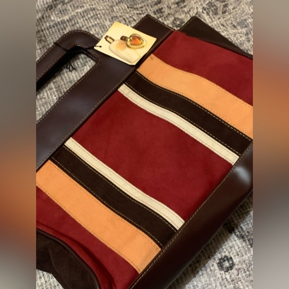 Vintage NWT Victoria Secrets Suede Clutch Purse - Picture 1 of 9